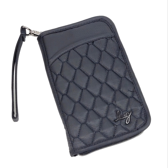 lug Bags Lug Tandem Zip Se Rfid Wallet Clutch Midnight Black Poshmark